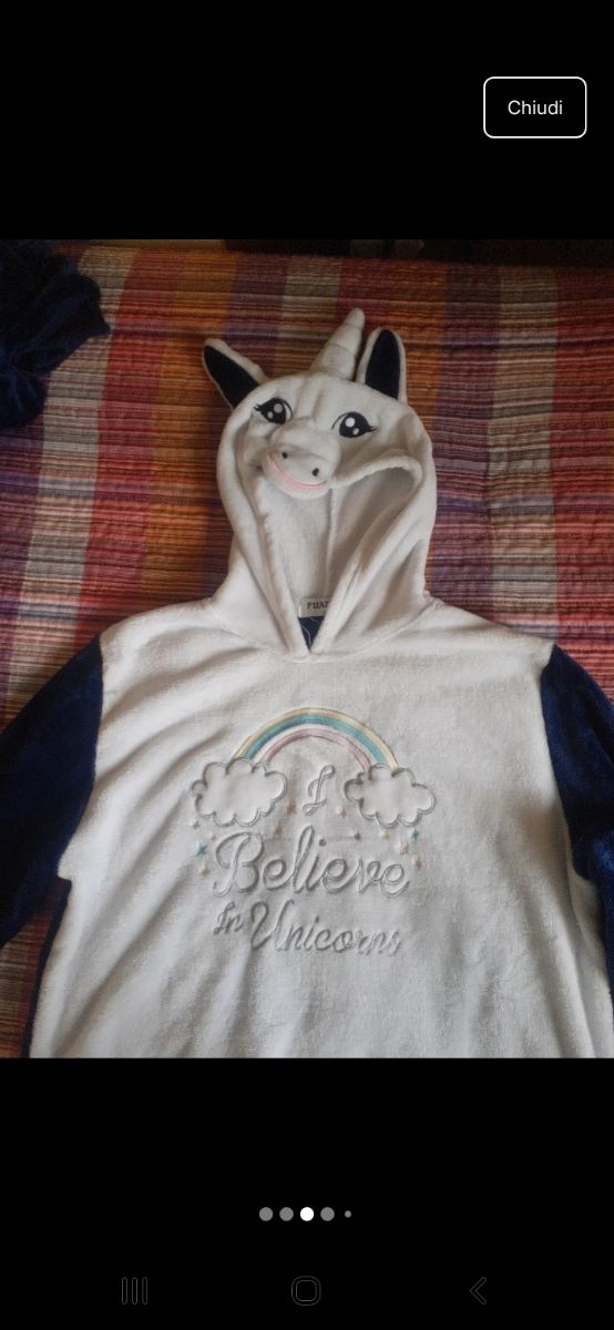 Pigiama pesante donna unicorno