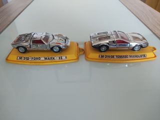 2 coches Pilen 1:43 ref M-312 y M-314 años 70