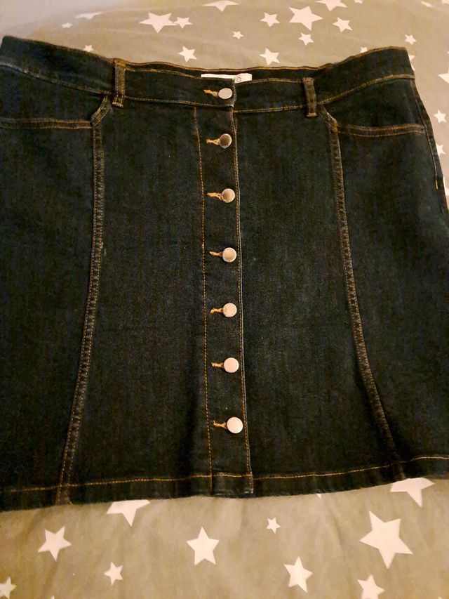 Mini  Falda Tejana Mango-Violeta 