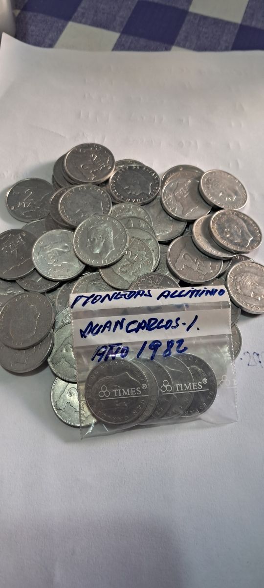 Monedas 2 pts Juan Carlos I.