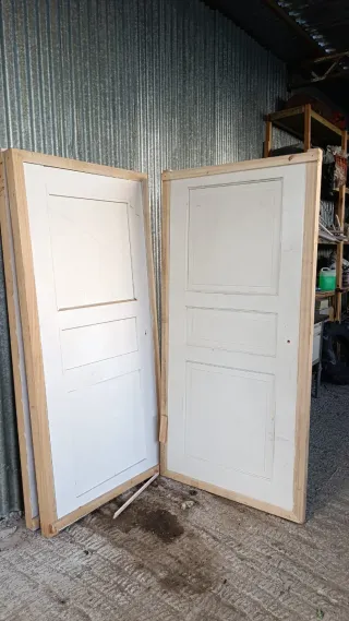 Puerta de madera maziza 3unidades