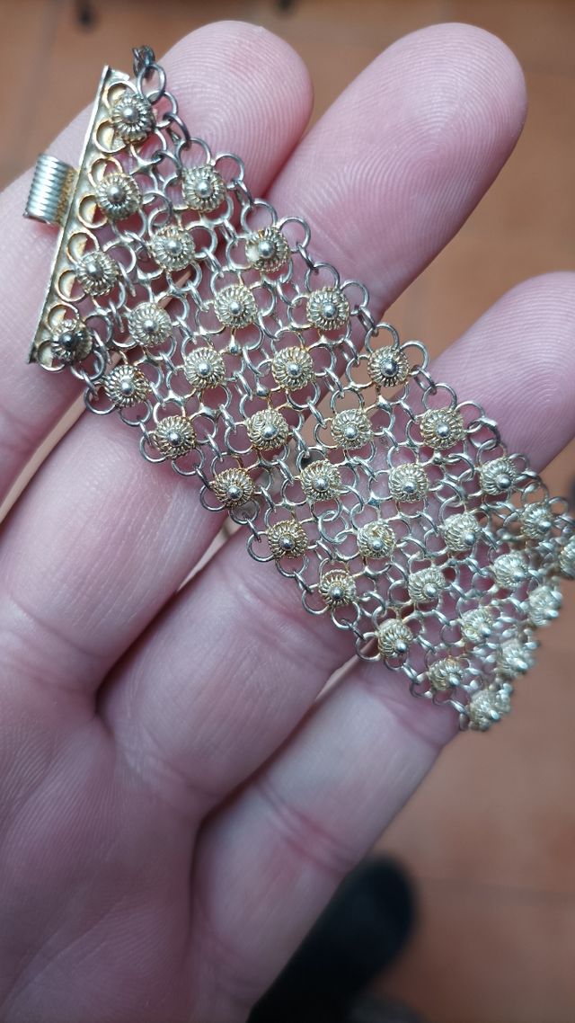 CONJUNTO EN PLATA.COLLAR, PULSERA Y.....