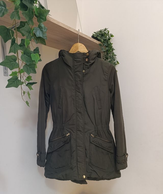 Parka imbottito verde militare