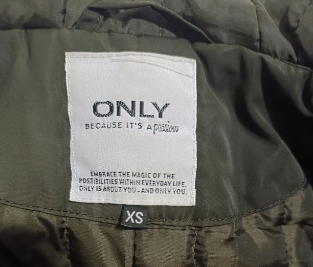 Parka imbottito verde militare