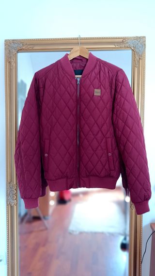 Chaqueta bomber burdeos S