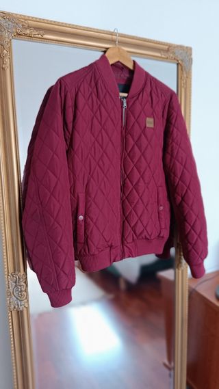 Chaqueta bomber burdeos S