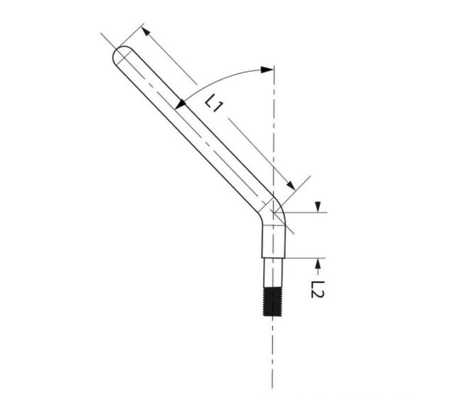 Espejos moto redondo izquierdo cromado HARLEY 4"