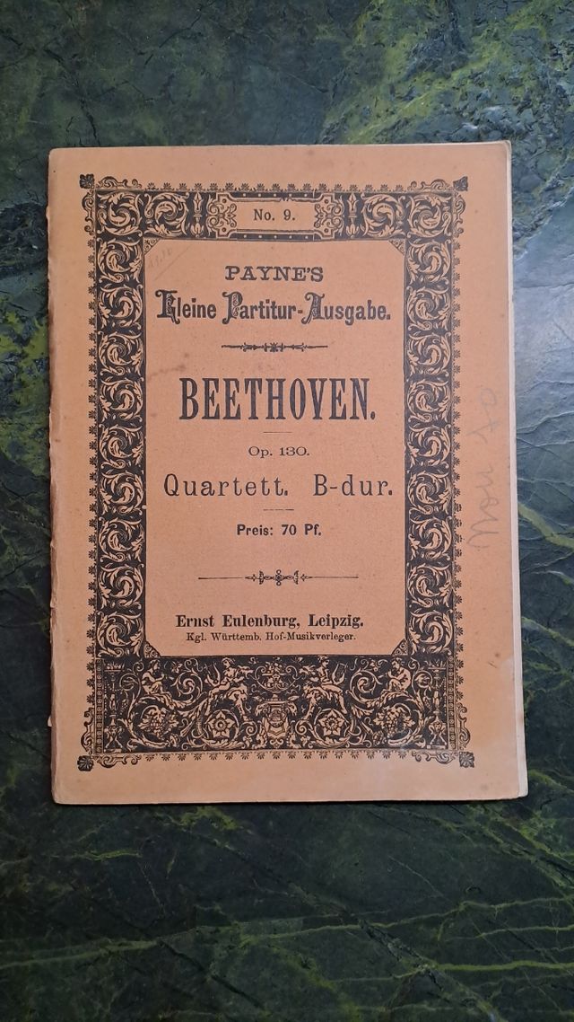 Partitura per Quartetto Violini - Beethoven - N.19