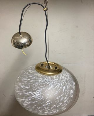 Lampada a sospensione in vetro di Murano