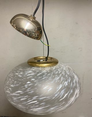 Lampada a sospensione in vetro di Murano