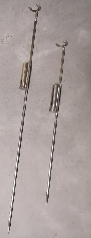 Cañeros de inox varilla de 12.