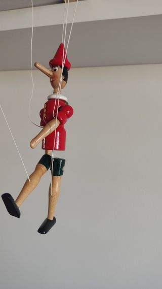 Marioneta italiana pinocho madera