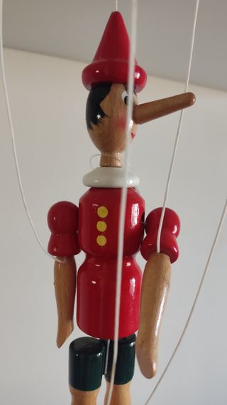 Marioneta italiana pinocho madera