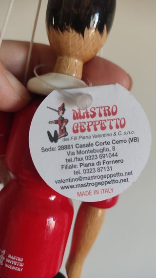 Marioneta italiana pinocho madera