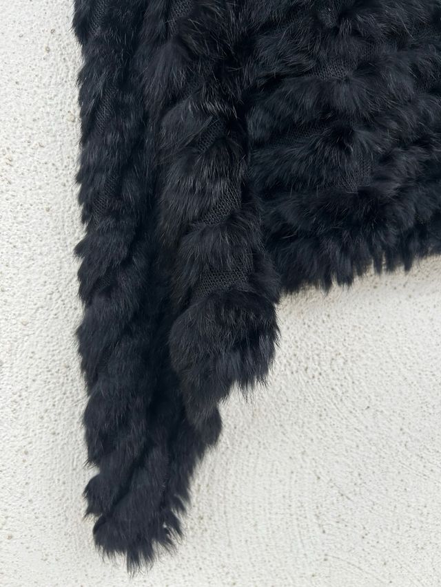 Scialle poncho in Lana Angora