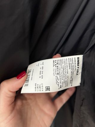 Plumas anorak bimba y lola talla s negr