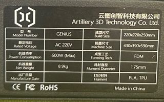 IMPRESORA 3D ARTILLERY GENIUS NUEVA