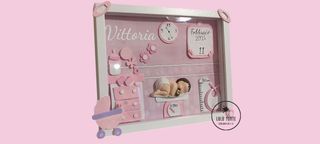 Quadretto nascita personalizzato