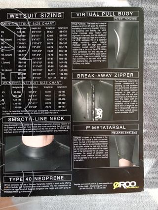 Traje de neopreno de natación y triatlon