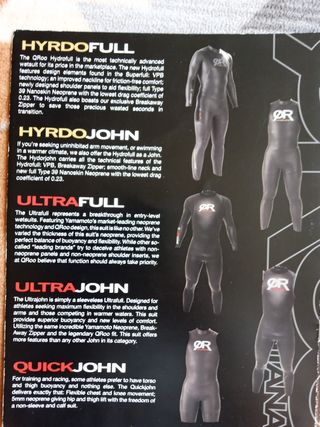 Traje de neopreno de natación y triatlon