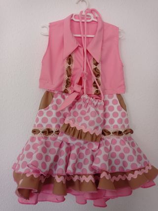 Traje de flamenca niña