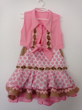 Traje de flamenca niña