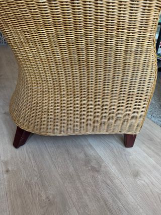 Sillón de mimbre