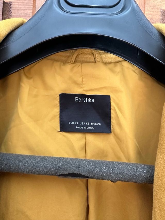 Biker mostaza tipo piel