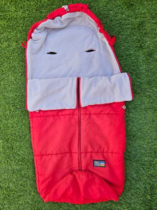 Saco invierno cochecito color rojo