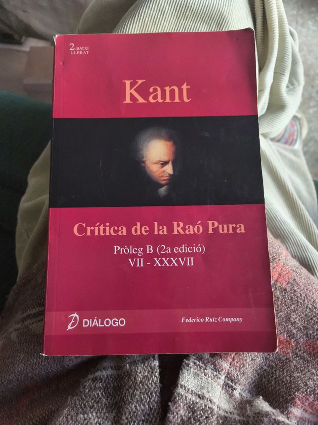 Kant, Crítica De La Raó Pura