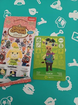 Tarjeta animal crossing Gracie 307