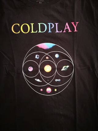 Camiseta coldplay gira 2024  oficial merchandising