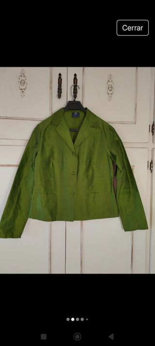 Traje falda de seda Amichi