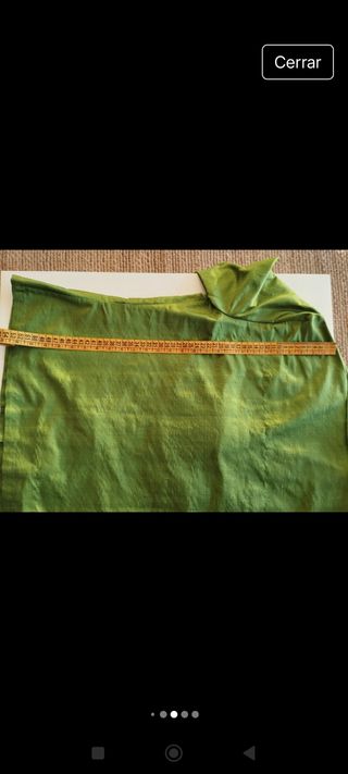 Traje falda de seda Amichi