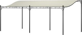 Pérgola de Pared 6x3 m Cenador Gazebo con Techo