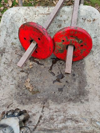 Contrapesos motocultor