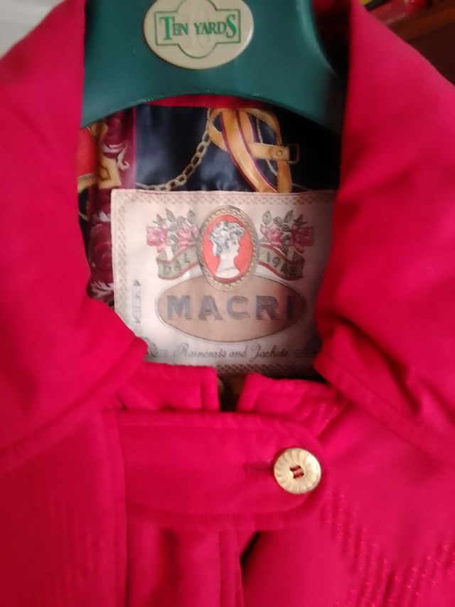 Cappotto lungo donna rosso con cappuccio 