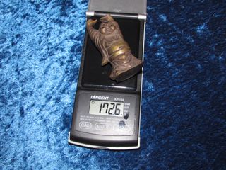 Escala 6 pesas ponderales Buda Hotei Birmania XIX