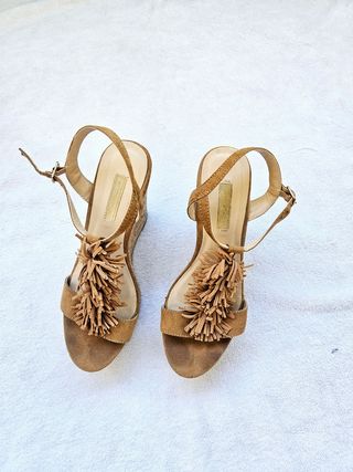 Sandalias plataforma marron