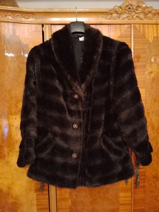 Chaquetón  vintage pelo sintético