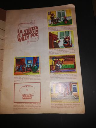 Album cromos La vuelta al mundo de Willy Fog