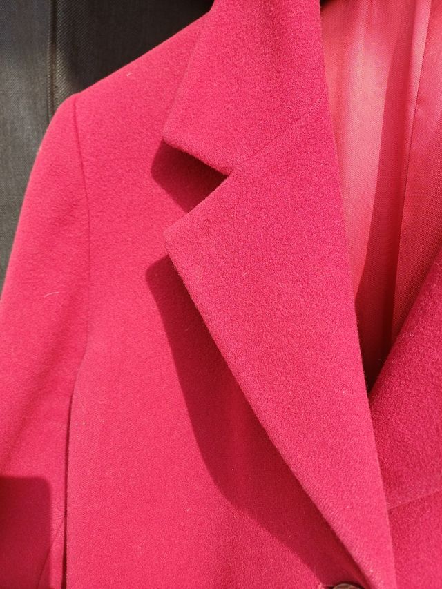 Cappotto cintura lana bordeaux