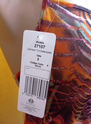 Camisón animal print talla XL