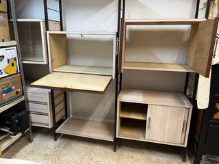 Libreria e tavoli anni '70