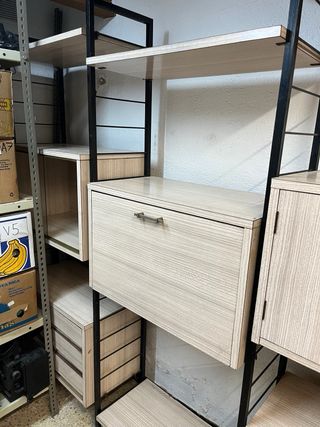 Libreria e tavoli anni '70