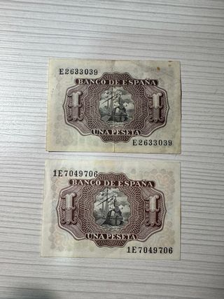 Billete 1 peseta 1953