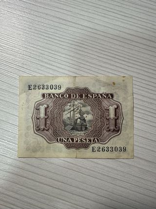 Billete 1 peseta 1953
