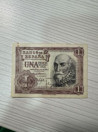 Billete 1 peseta 1953