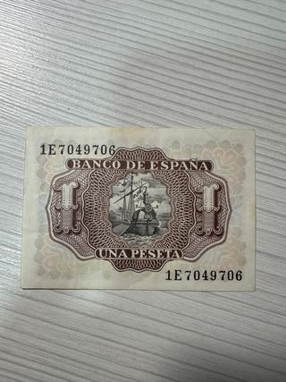 Billete 1 peseta 1953