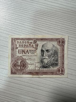 Billete 1 peseta 1953